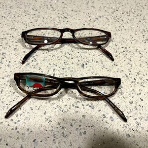 Ophthalmic Reader Frames - Two in different shades of Brown, to have your Rx in.